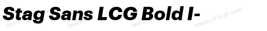 Stag Sans LCG Bold I字体转换 Stag Sans LCG Bold I字体转换